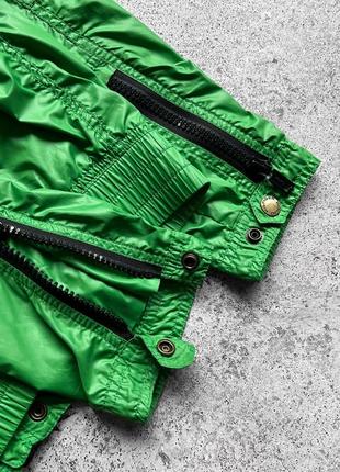 Tommy hilfiger denim full zip green jacket pockets logo streetwear casual куртка7 фото