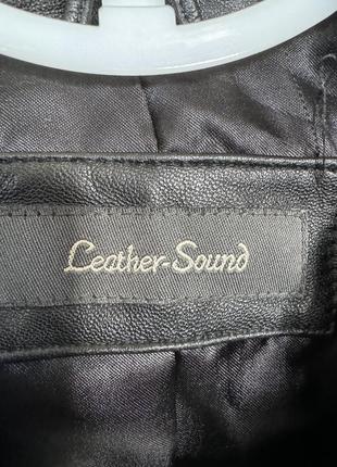 Жіноча шкіряна куртка leather sound4 фото
