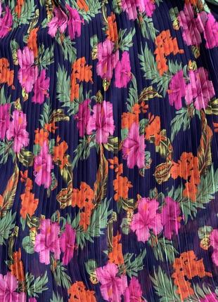 Oasis довга сукня сарафан пліссе максі в квітковий принт9 фото