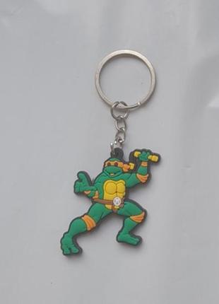 Брелок черепашки -ниндзя - микеланджело (односторонний)