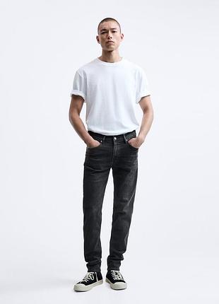 Джинсы zara, мужские джинсы zara, черные джинсы zara, джинсы slim fit zara