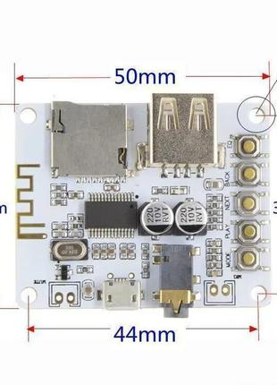 Плата аудиоприемника bluetooth с usb-слотом для tf-карты 5v