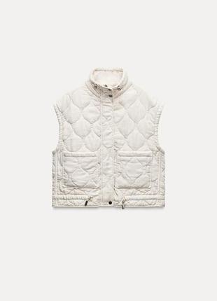 Zara стьобаний жилет zw collection