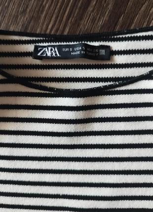 Структурированное трикотажное платье в полоску из новых коллекций от zara9 фото