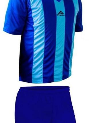Футбольна форма practic полосата синьо блакитна - м ( 160-180см)1 фото