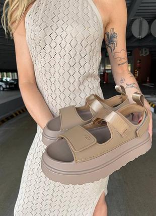 Ugg iii sandals brown, жіночі сандалі, босоніжки, женские сандали, босоножки