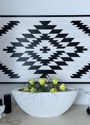 Картина в этно стиле. мозаика по дереву.современный интерьер.