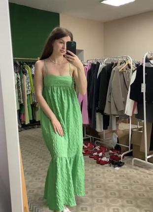 Сарафан zara, новое платье зара на брителях, летнее платье
