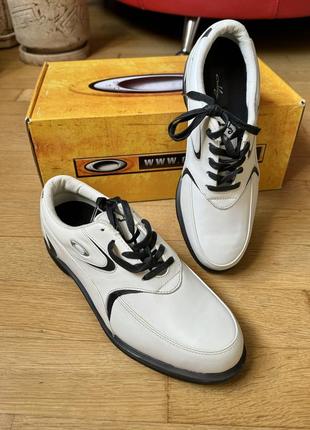 Кроссовки для гольфа кожаные oakley golf day cutter