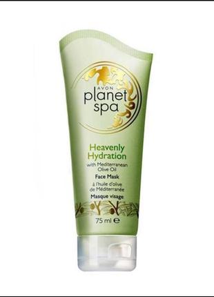 Маска для лица с маслом оливы "райское увлажнение" 75 мл planet spa avon