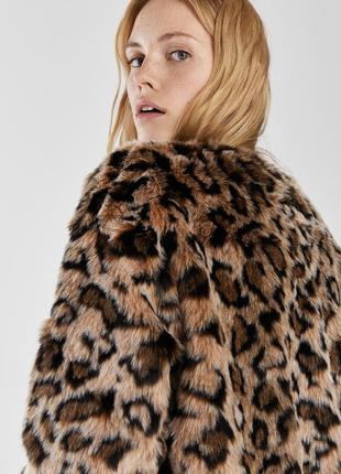 Шубка бомбер леопардовый bershka