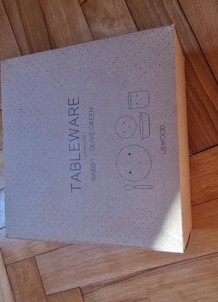 Новый бамбуковый набор детской посуды liewood