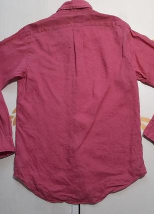 Polo ralph lauren рубашка льняная размер s4 фото