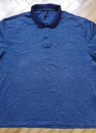 Etro-бавовняна футболка поло в принт, р.-3xl