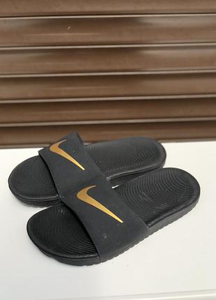 Шльопанцы детские soft sole nike jordan cleats black pink gold 31р 19см оригинал