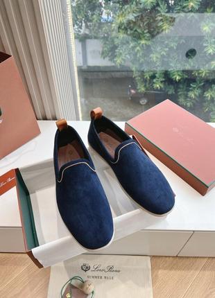 Чоловічі лофери, мокасини loro piana натуральна замша