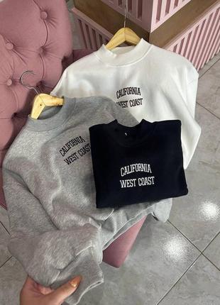 Свитшот кофта свитер женская двунить