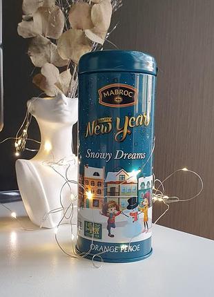 Чай черный "orange pekoe new year" 100г ж/б (шри-ланка, тм "mabroc")