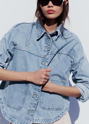 Джинсова куртка zara