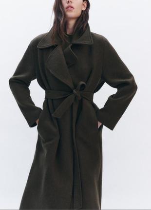 Пальто zara шерсть