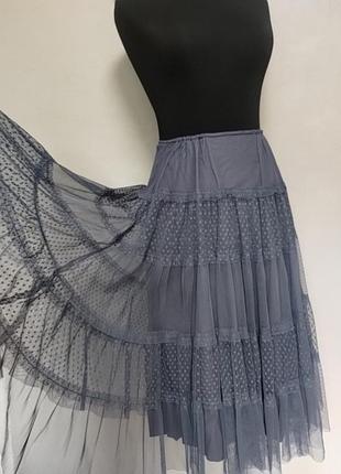 Пышная юбка солнце-клеш