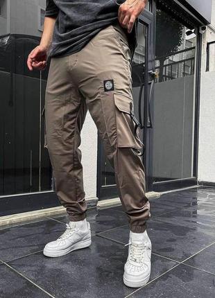 Штани карго чоловічі в стилі stone island