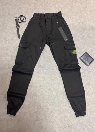 Брюки карго мужские в стиле stone island