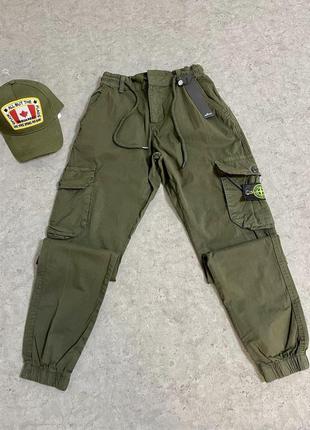 Штани карго чоловічі в стилі stone island