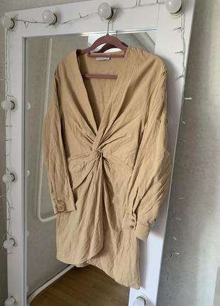 Сукня bershka з натуральної тканини