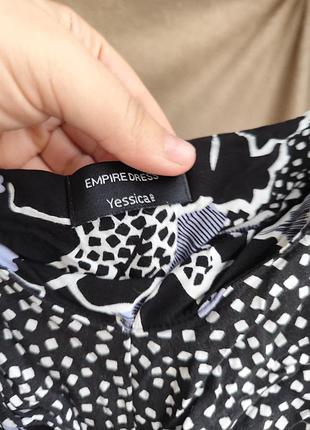 Плаття принт сарафан квіти марімеко чорно синій квіти