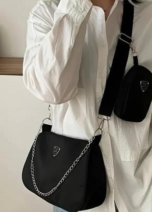 Женская сумка кросс боди спортивная сумка женкая сумка 👜 шопер  крос боди 2в1 нейлон