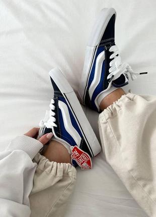 Жіночі кросівки vans knu skool navy blue v / smb4 фото