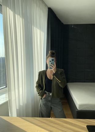 Твидовый жакет zara