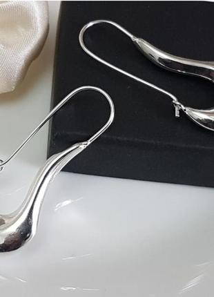 Серьги серебро крупные оригинальные silver ♥️ original ♥️2 фото