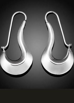 Серьги серебро крупные оригинальные silver ♥️ original ♥️