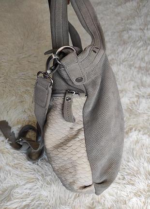 Liebeskind большая кожаная сумка сумочка шоппер кожа замша