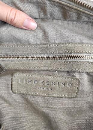 Liebeskind большая кожаная сумка сумочка шоппер кожа замша