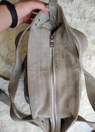 Liebeskind большая кожаная сумка сумочка шоппер кожа замша