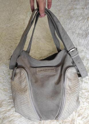 Liebeskind большая кожаная сумка сумочка шоппер кожа замша