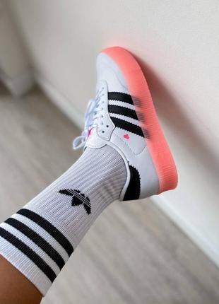 Женские кроссовки adidas star white black cream v / smb3 фото