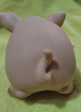 Резиновая свинка ссср игрушка свинья для детей большая свинья