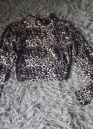 Леопардовый гольф топ