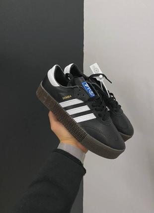 Женские кроссовки adidas list black gum v / smb