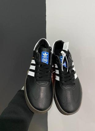Женские кроссовки adidas samba black gum v / smb6 фото