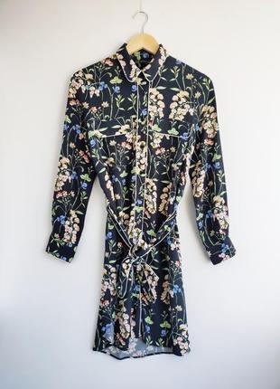 Сукня халат сорочка із паском zara5 фото