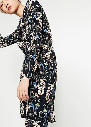 Сукня халат сорочка із паском zara4 фото