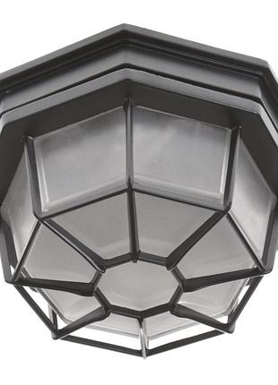 Світильник вуличний стельовий gl-45 fl/s bk brille 34-129