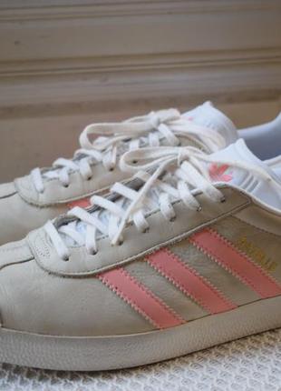 Кожаные кроссовки кросовки кеды мокасины сникеры adidas gazelle р. 44 28 см