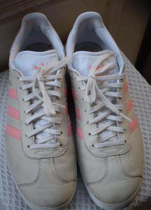 Кожаные кроссовки кросовки кеды мокасины сникеры adidas gazelle р. 44 28 см4 фото