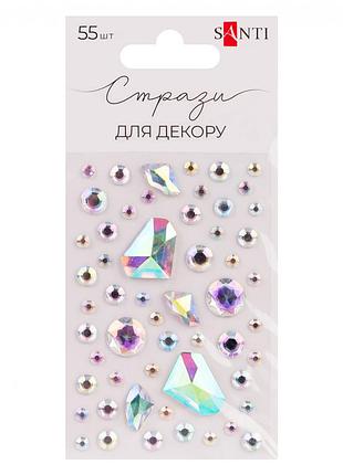 Стрази "santi" самоклеючі "mix" хамелеон 742993, шт